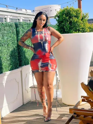 100 Degrees Body- Con adjustable Dress