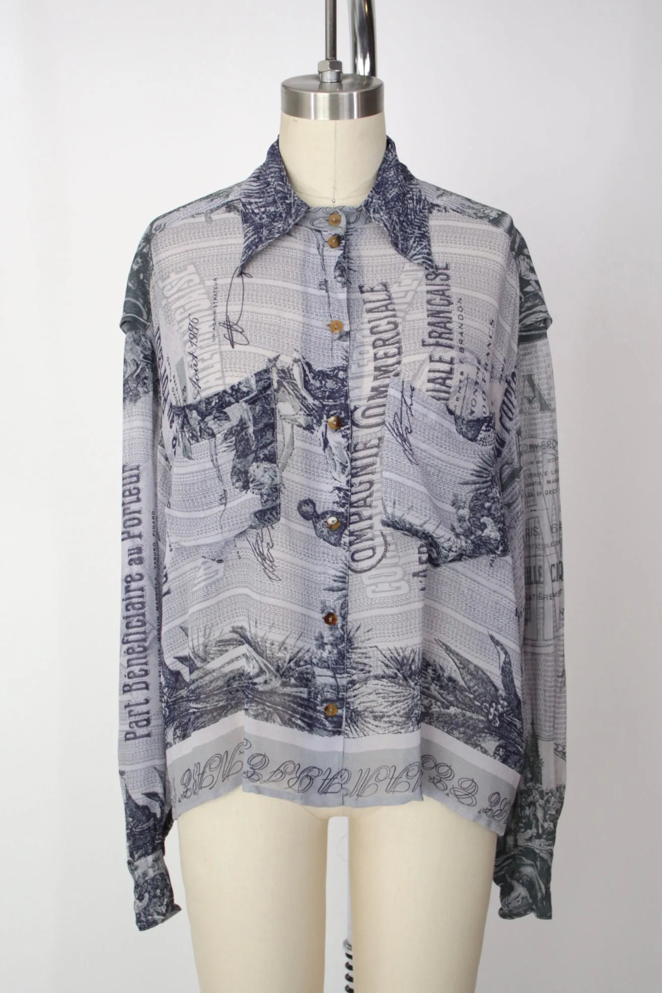 1986 Jean Paul Gaultier Pour Gibo Savana Shirt