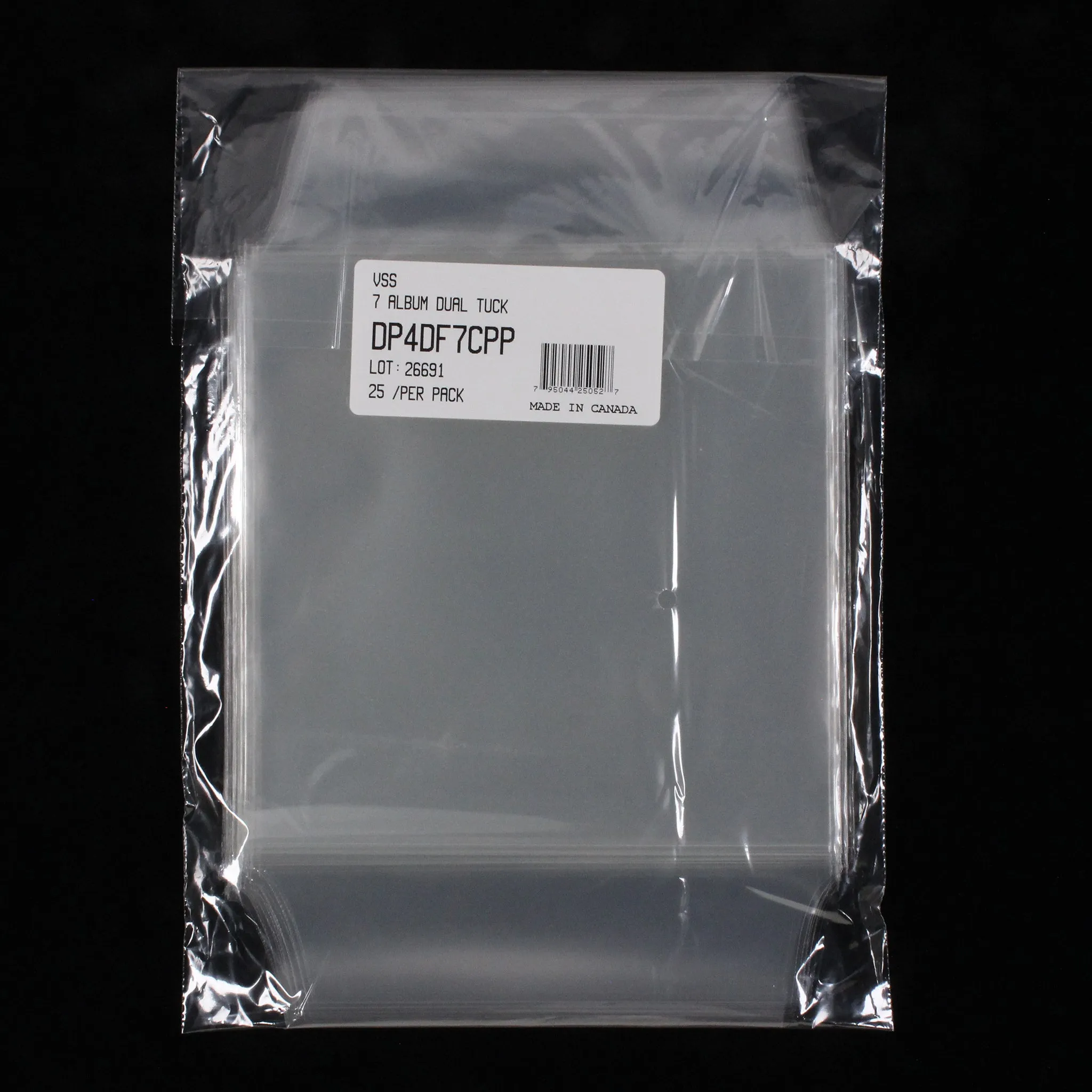 7" Dual Pocket Outer Sleeves w/ Two Flaps - 4mil (25 pack)