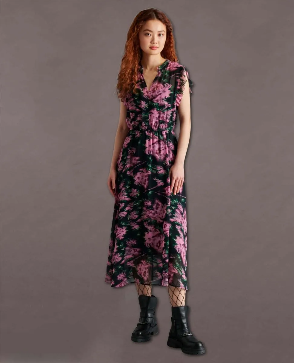 Allegra Black Multi Dress