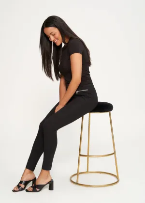 Alyssa Black Ponte Skinny Pant