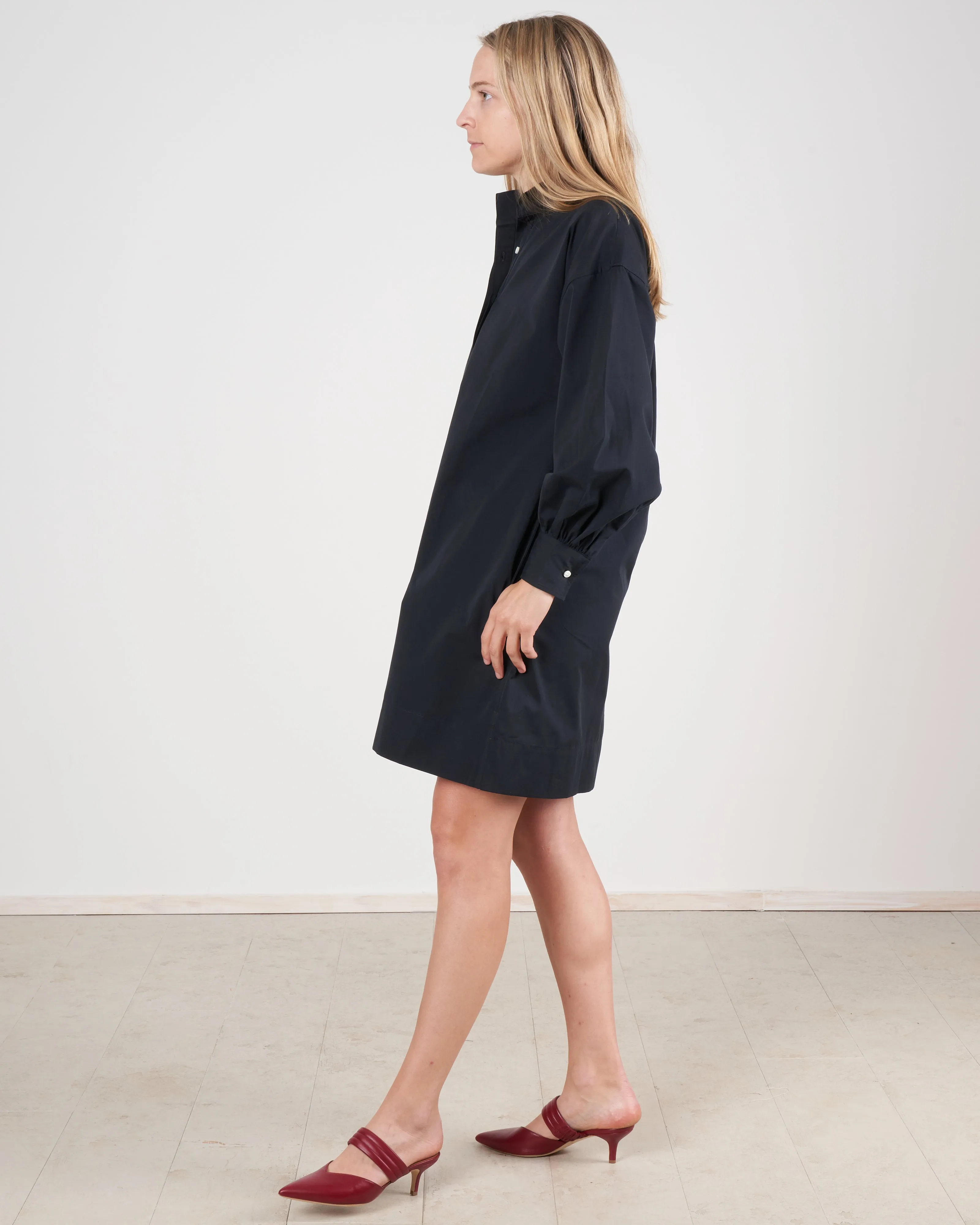 anaya popover dress - black