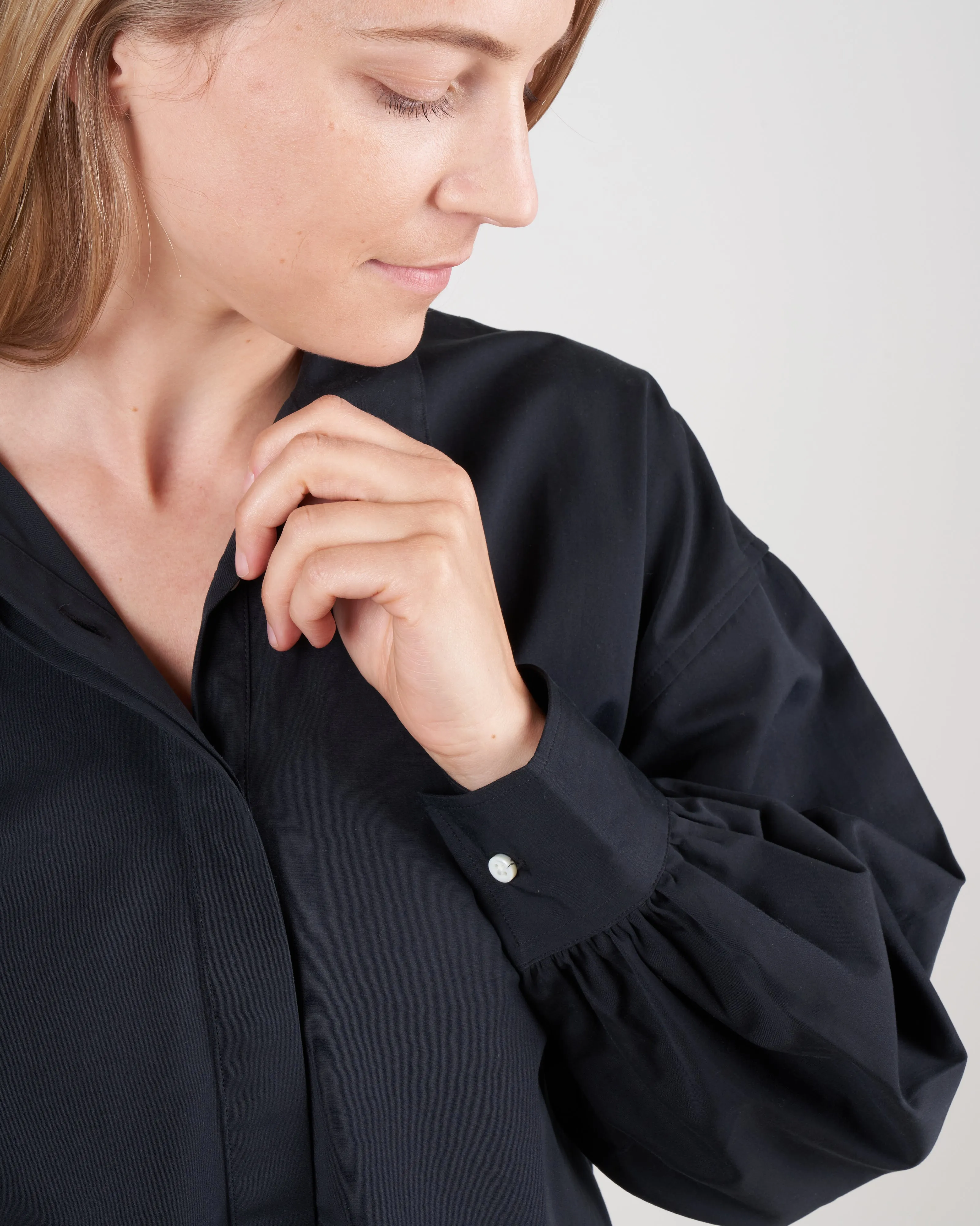 anaya popover dress - black