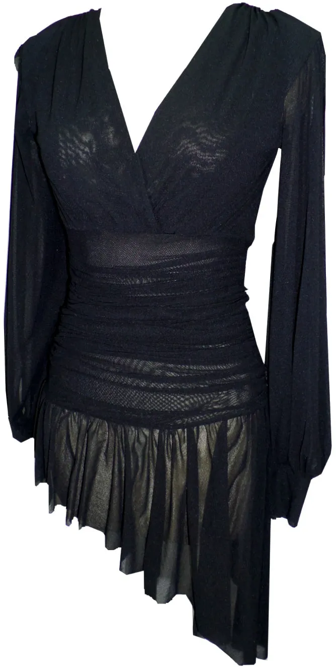 Asymmetric Draped Blouse