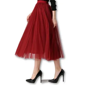 autumn fashion faldas korean style 8 m big swing maxi skirts womens winter jupe high waist tutu adult long tulle skirt