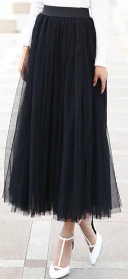 autumn fashion faldas korean style 8 m big swing maxi skirts womens winter jupe high waist tutu adult long tulle skirt