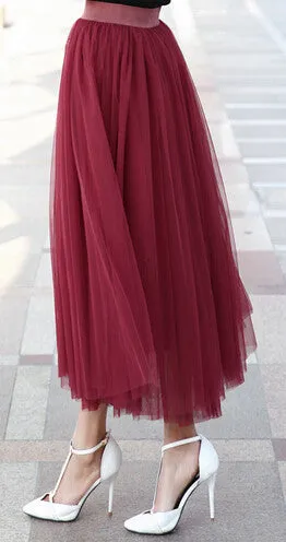 autumn fashion faldas korean style 8 m big swing maxi skirts womens winter jupe high waist tutu adult long tulle skirt