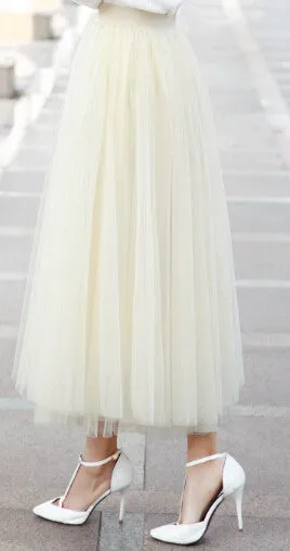 autumn fashion faldas korean style 8 m big swing maxi skirts womens winter jupe high waist tutu adult long tulle skirt
