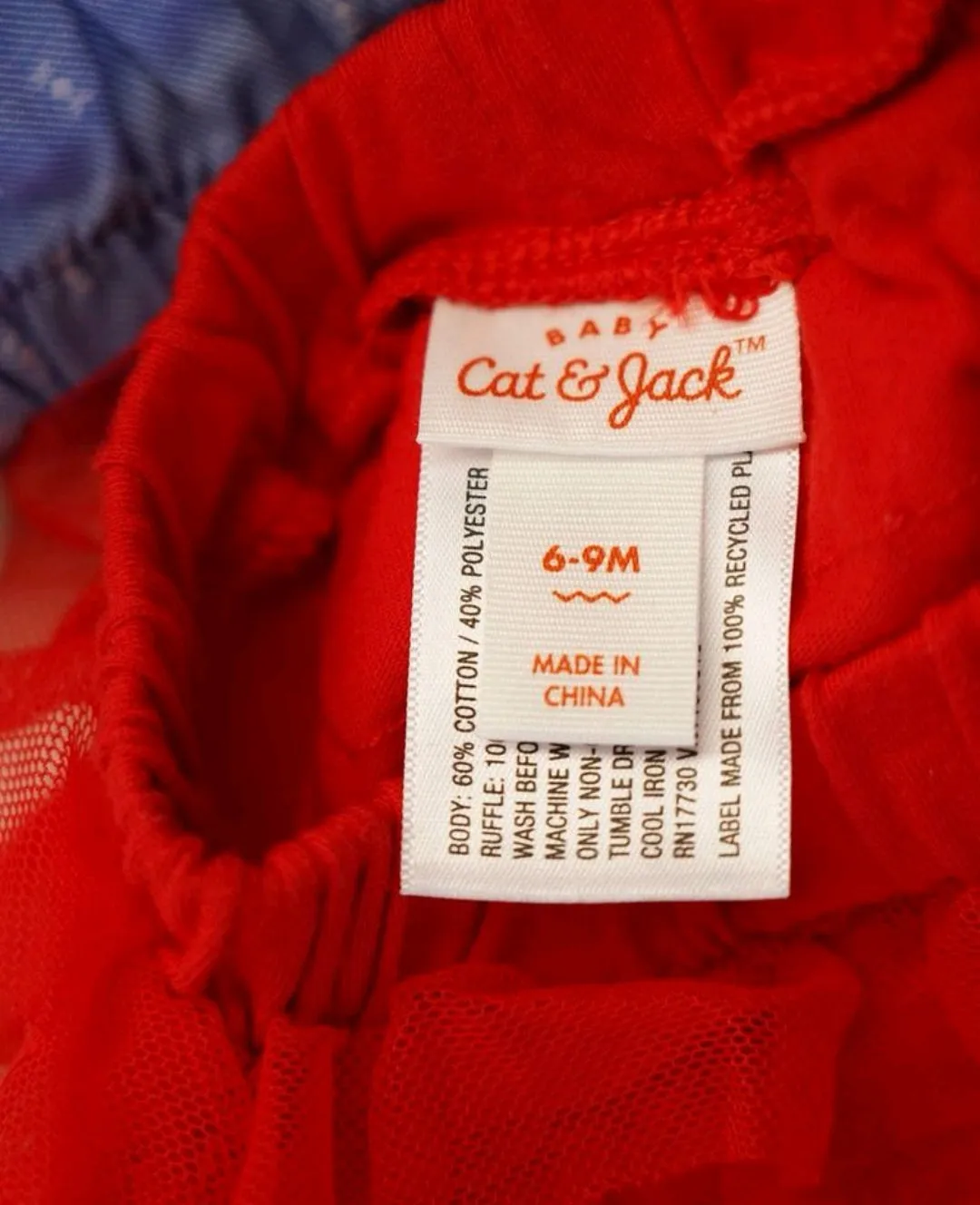 BABY GIRL SIZE 6/9 MONTHS - CAT & JACK, 2 Piece Matching Summer Outfit NWT B15