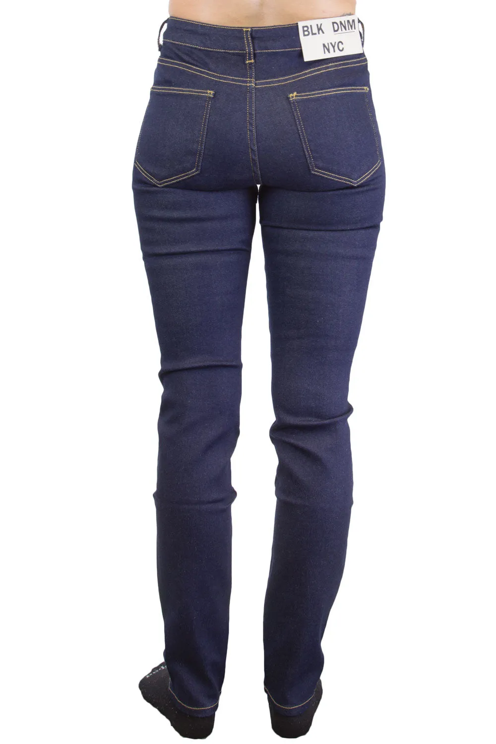 BLK DNM Women's Bailey Blue Midrise Skinny Jeans #BFMDJ02 27x32 $215 NWT