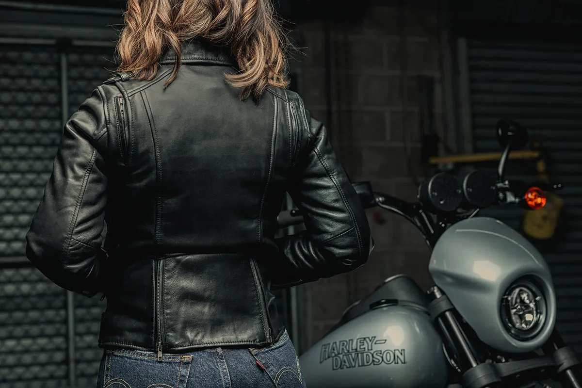 Blossom - Women's Motorcycle Leather Jacket