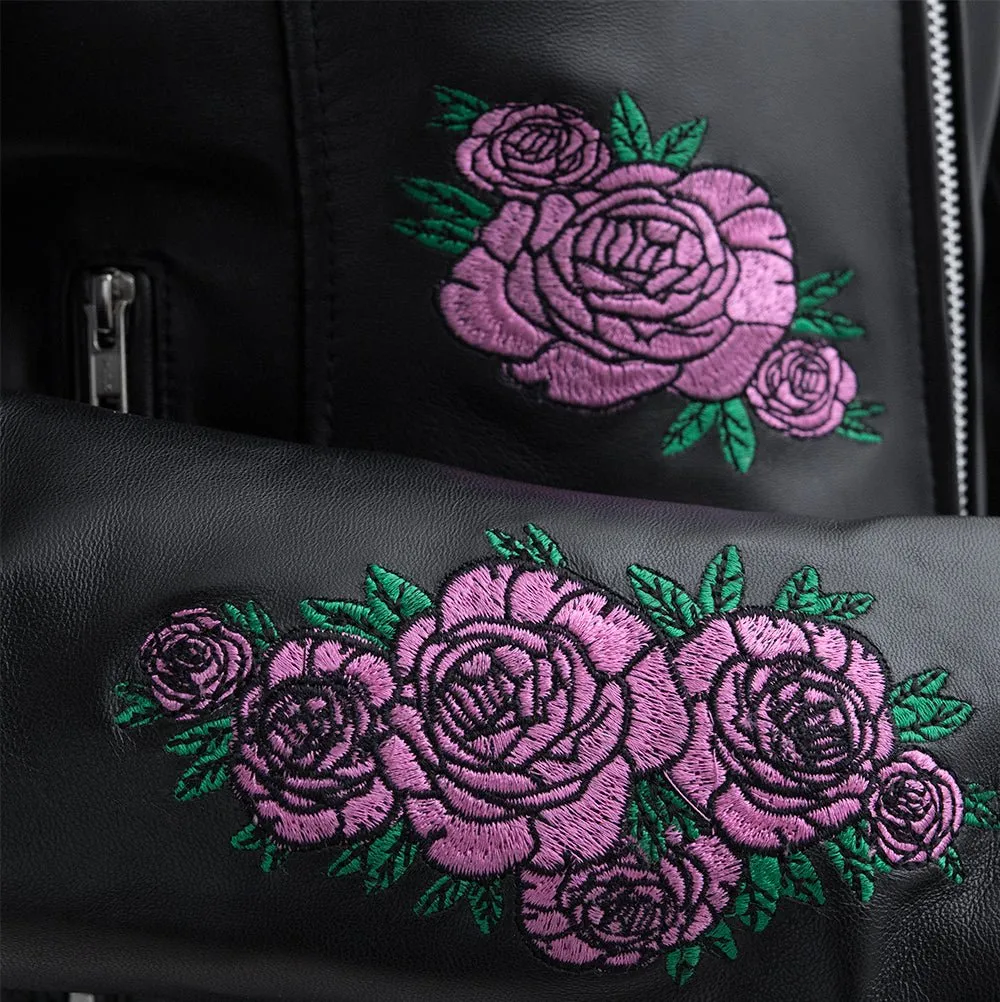 Blossom - Women's Motorcycle Leather Jacket