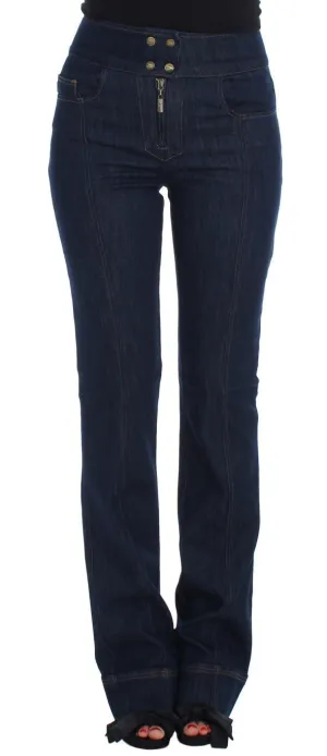 Blue Cotton Stretch Slim Fit Jeans