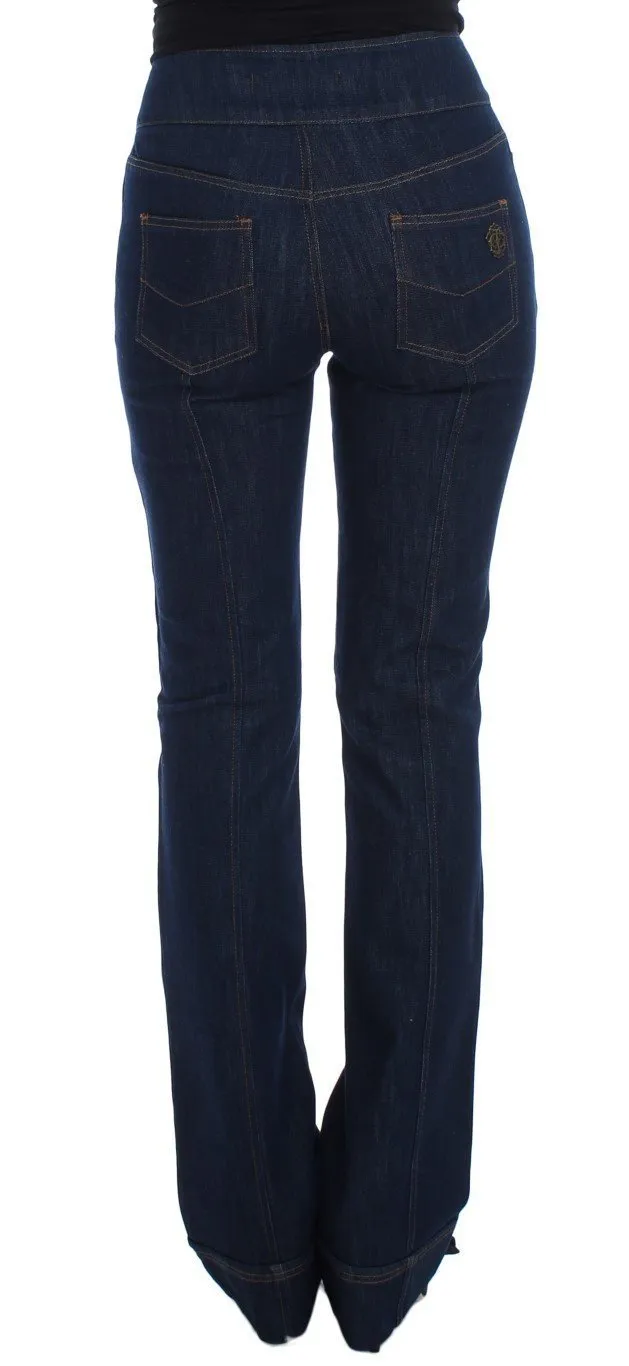 Blue Cotton Stretch Slim Fit Jeans
