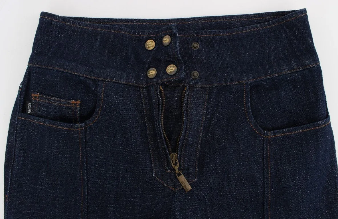 Blue Cotton Stretch Slim Fit Jeans
