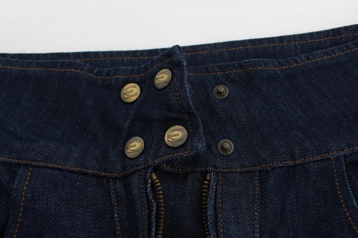 Blue Cotton Stretch Slim Fit Jeans