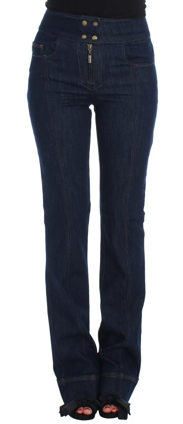 Blue Cotton Stretch Slim Fit Jeans