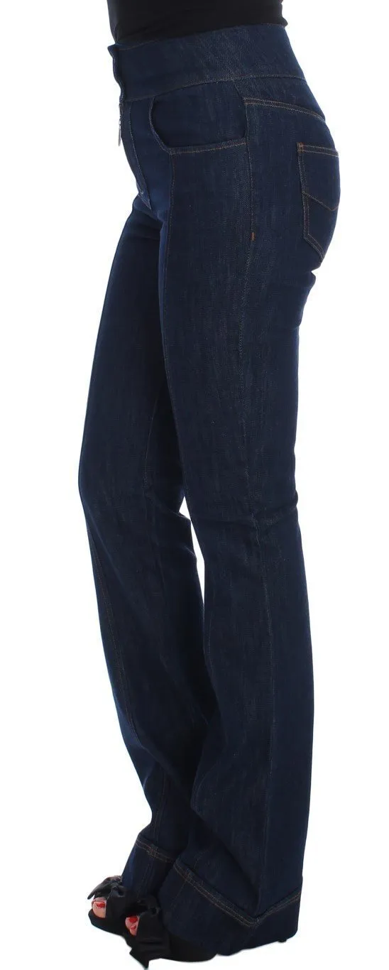 Blue Cotton Stretch Slim Fit Jeans
