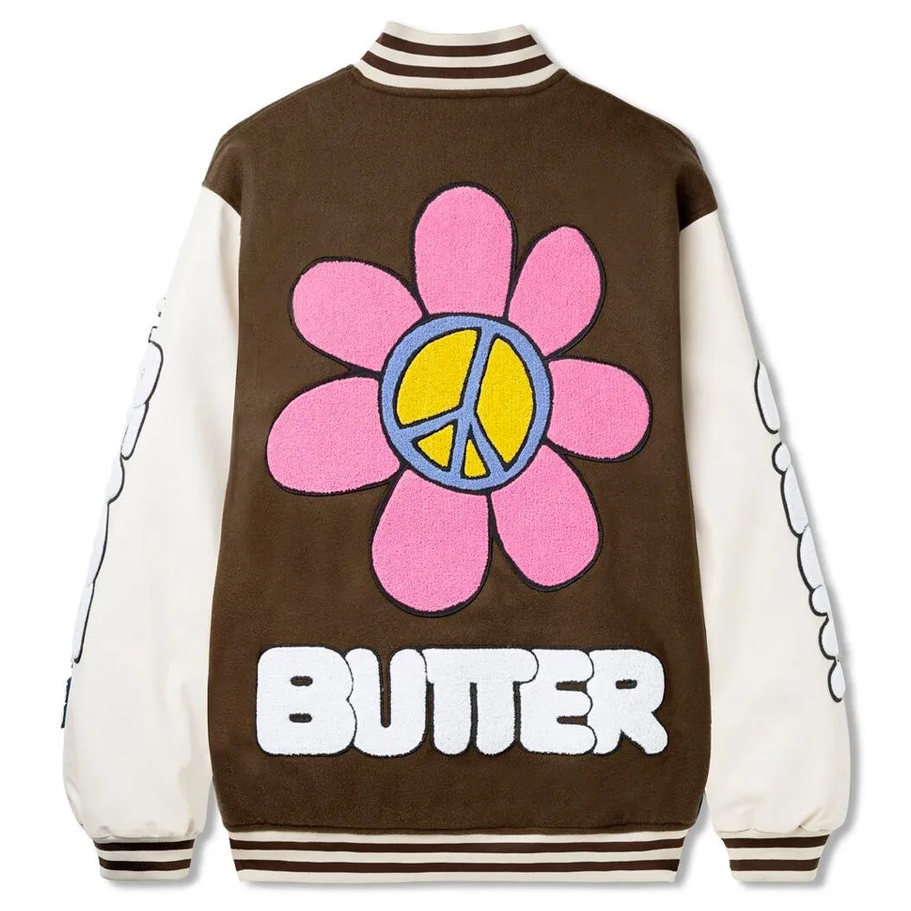 Butter Goods - World Peace Varsity Jacket Brown