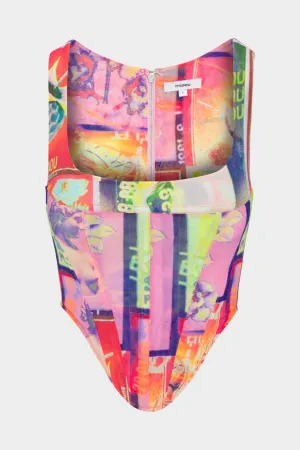 Campbell Corset in Thermal Stamp