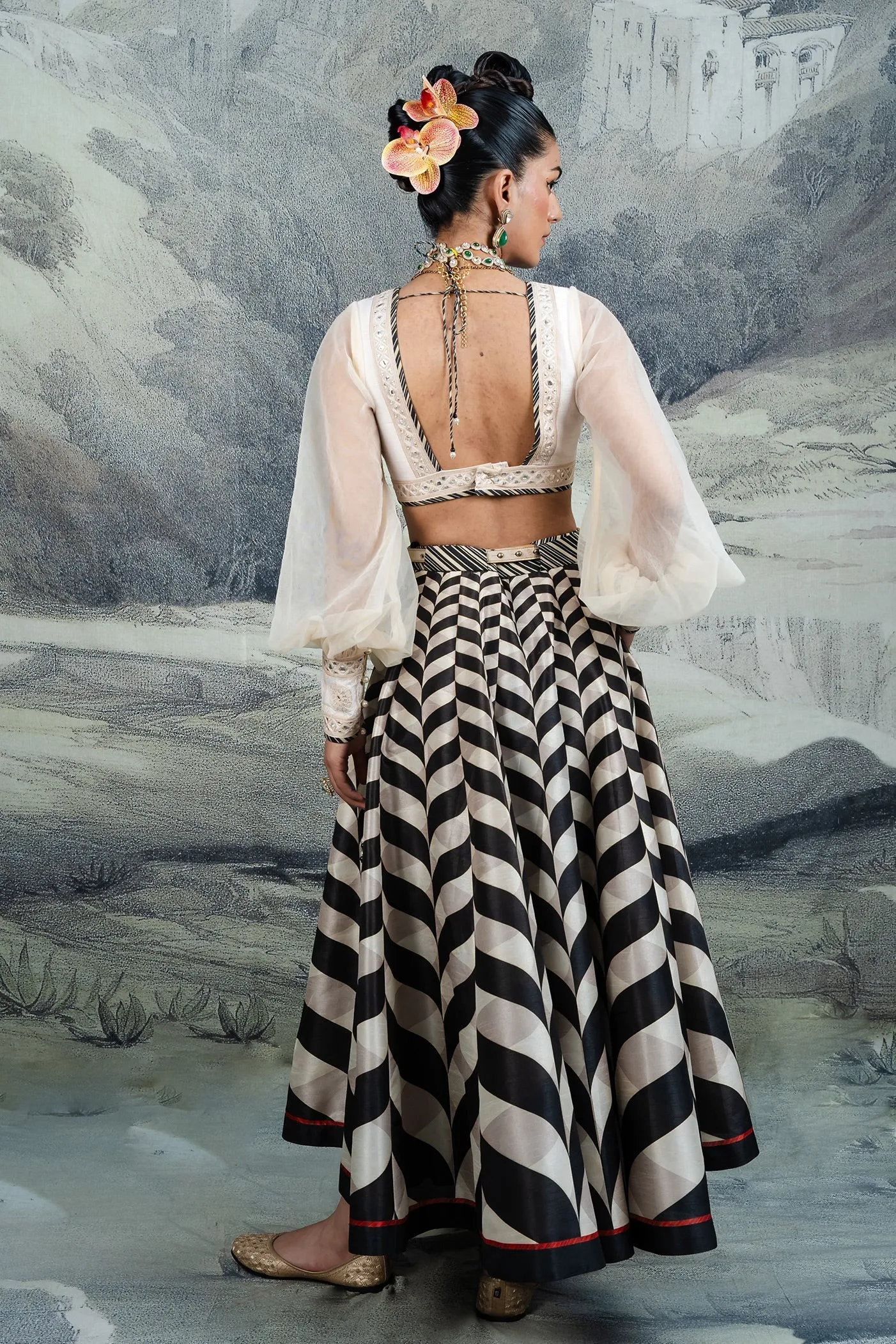 Chevron Skirt Set