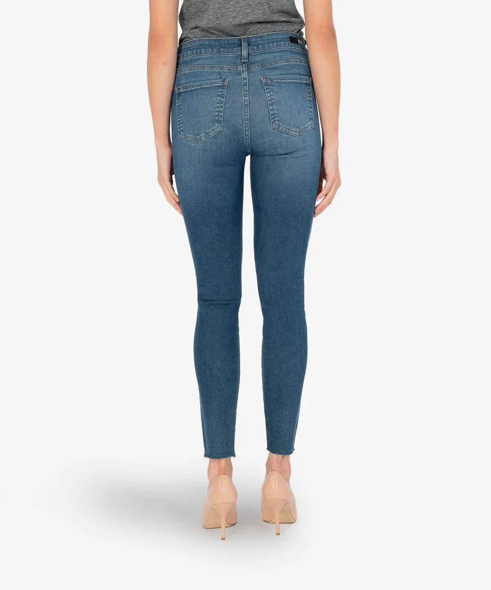 Connie High Rise Ankle Jean - Instigator Wash
