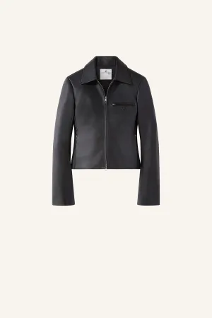 COURRÈGES | ZIPPED LEATHER JACKET