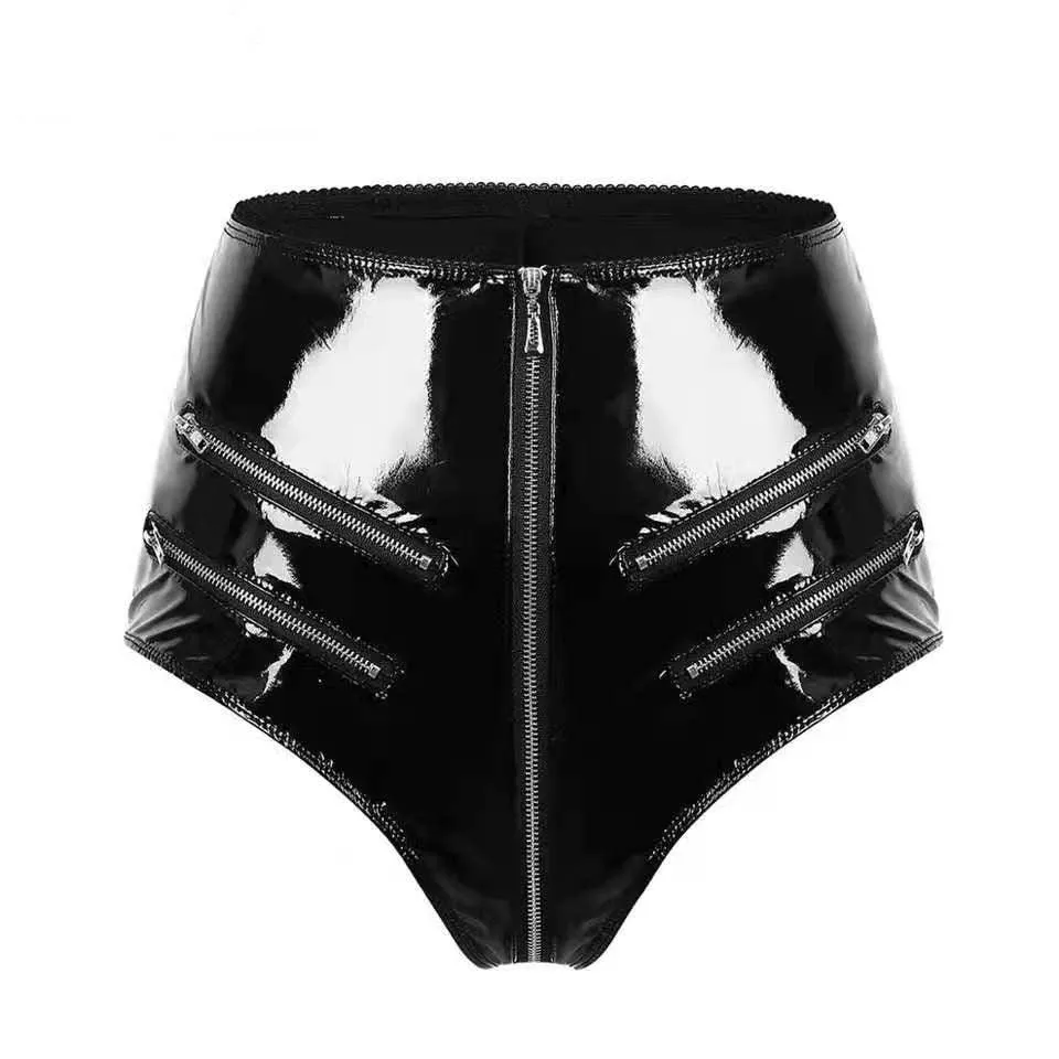 Crotch PVC Short Pants