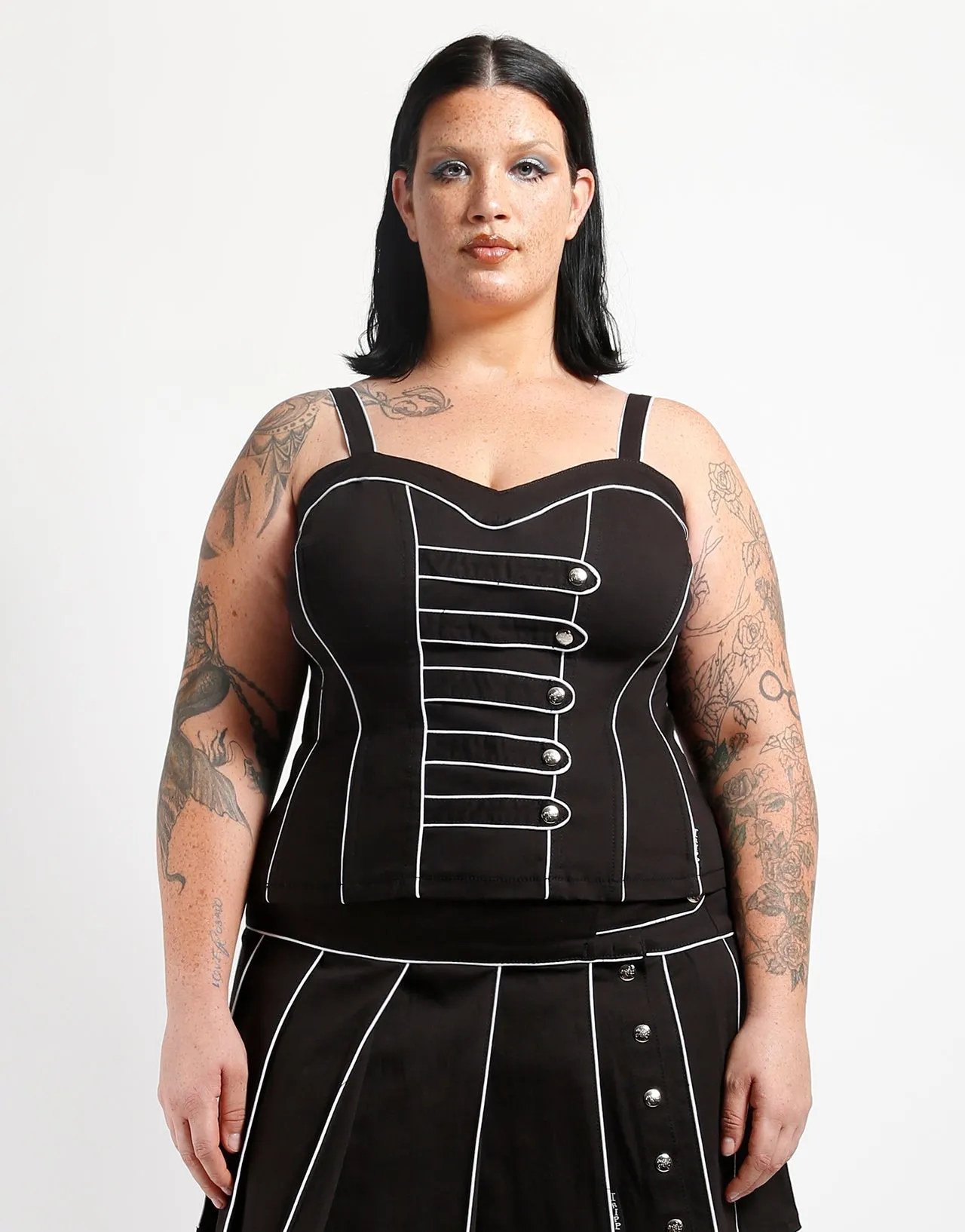 CURVE BAND CORSET WHITE