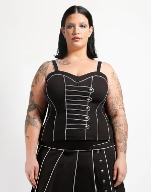 CURVE BAND CORSET WHITE
