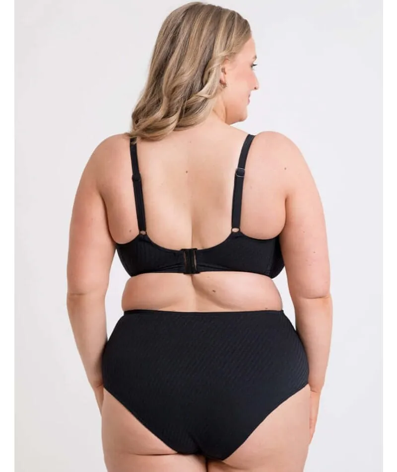 Curvy Kate Jet Set Balcony Bikini Top - Black
