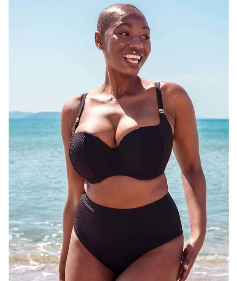 Curvy Kate Jet Set Balcony Bikini Top - Black