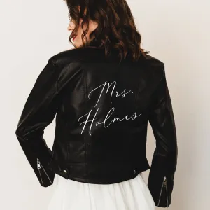 Custom Name Leather Jacket