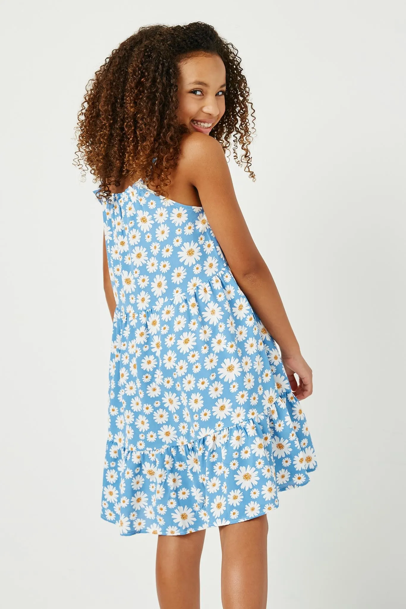 Daisy Print Tiered Dress