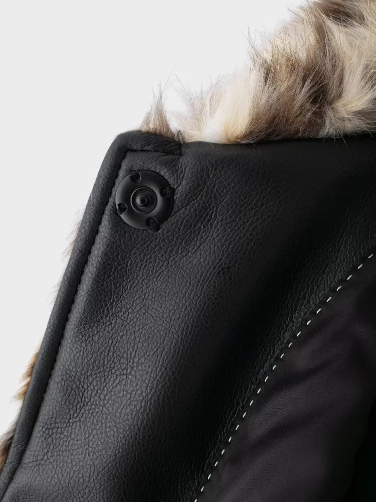 DCRB Faux Leopard Furr Jacket