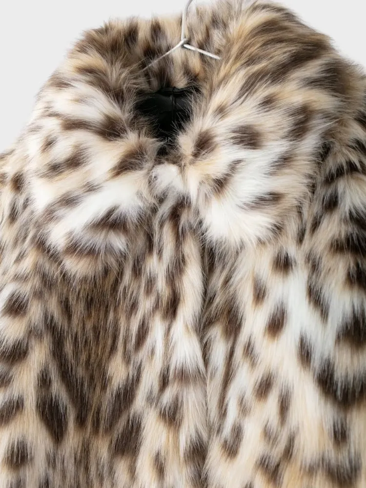 DCRB Faux Leopard Furr Jacket
