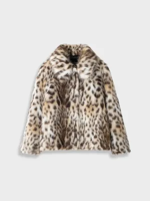 DCRB Faux Leopard Furr Jacket
