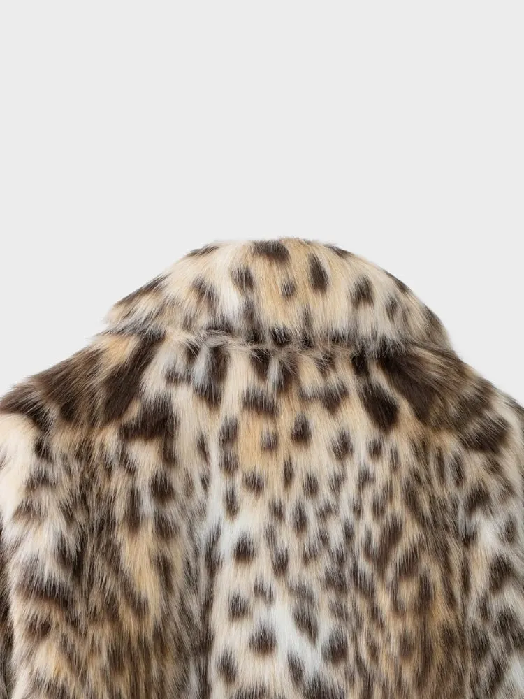 DCRB Faux Leopard Furr Jacket