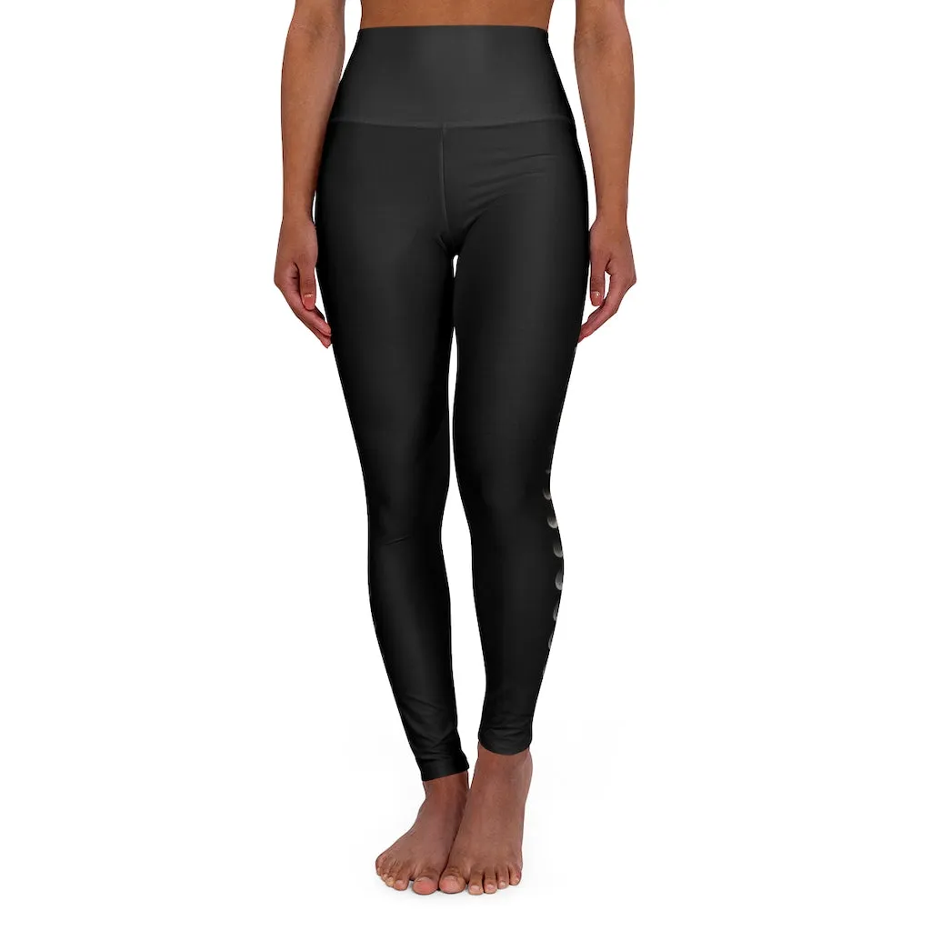 Double Moon Eclipse High Waisted Yoga Leggings