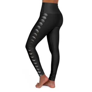 Double Moon Eclipse High Waisted Yoga Leggings