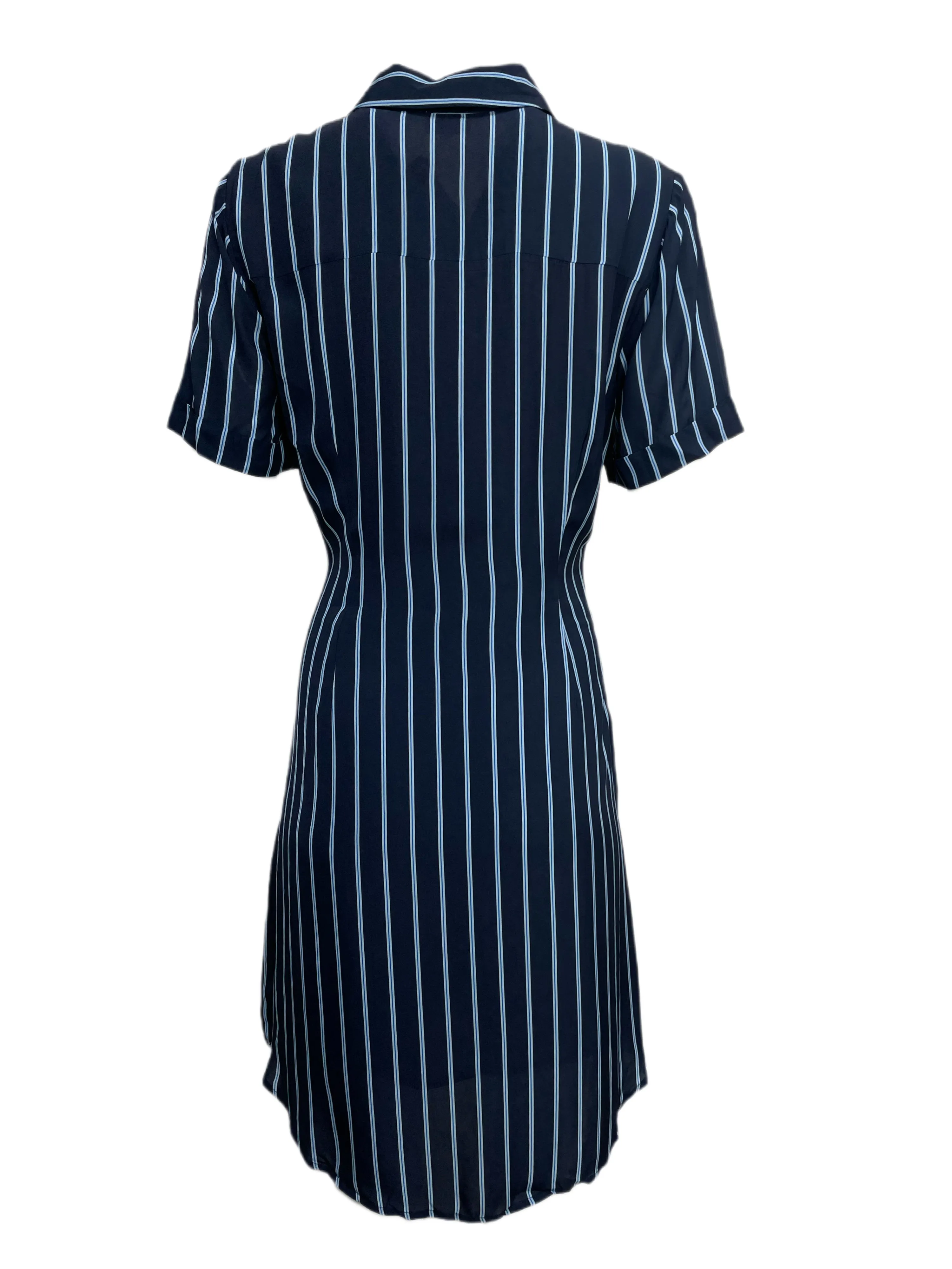ECRU Women's Navy Stripe Keaton Dress #6202 S NWT