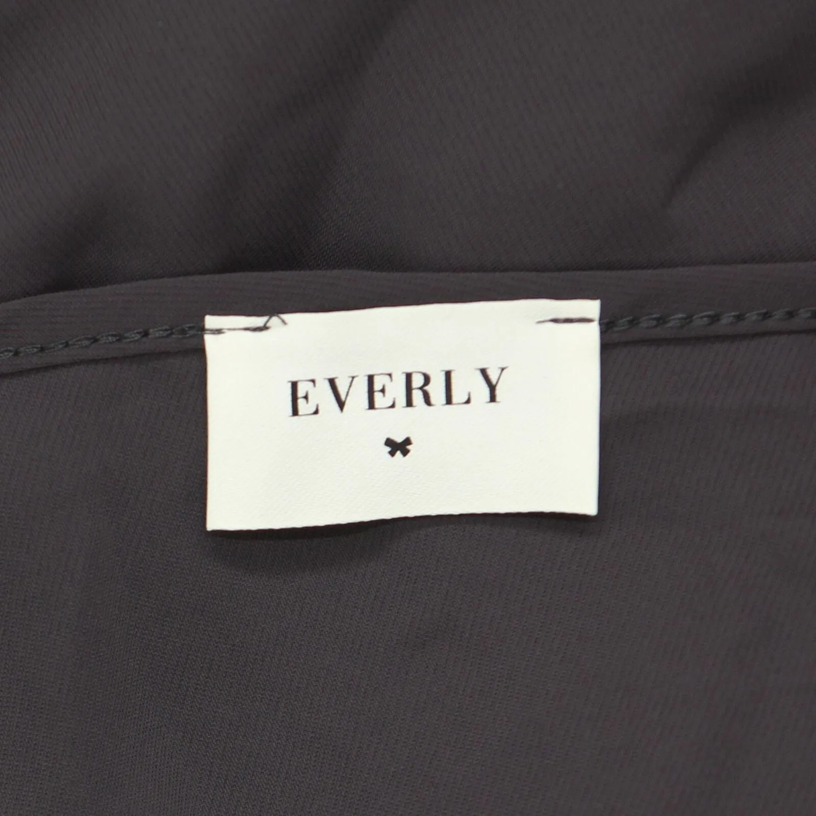 Everly Womens Ruffle Woven Unlined Tie Front Gown 16791797d15df5 Gray S