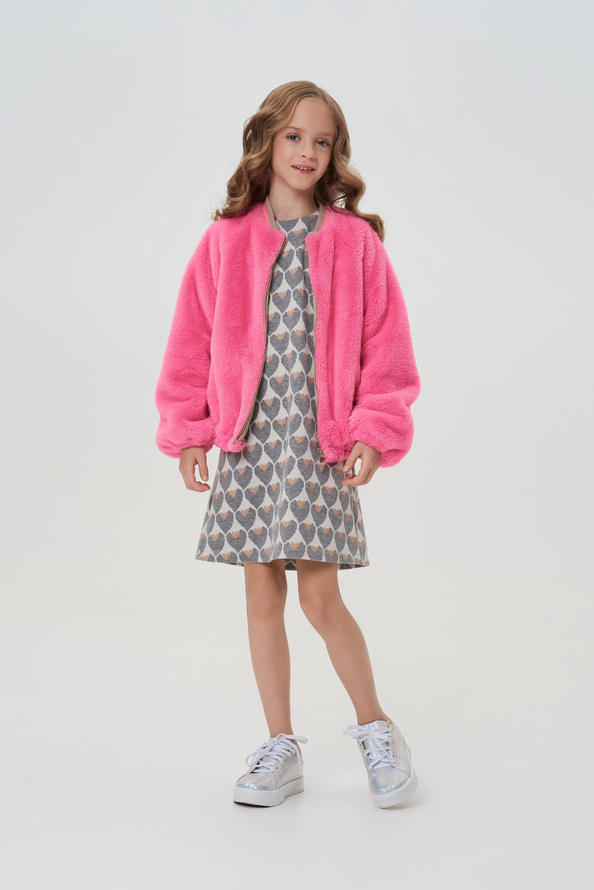 Faux Fur Bomber, Teen/Woman
