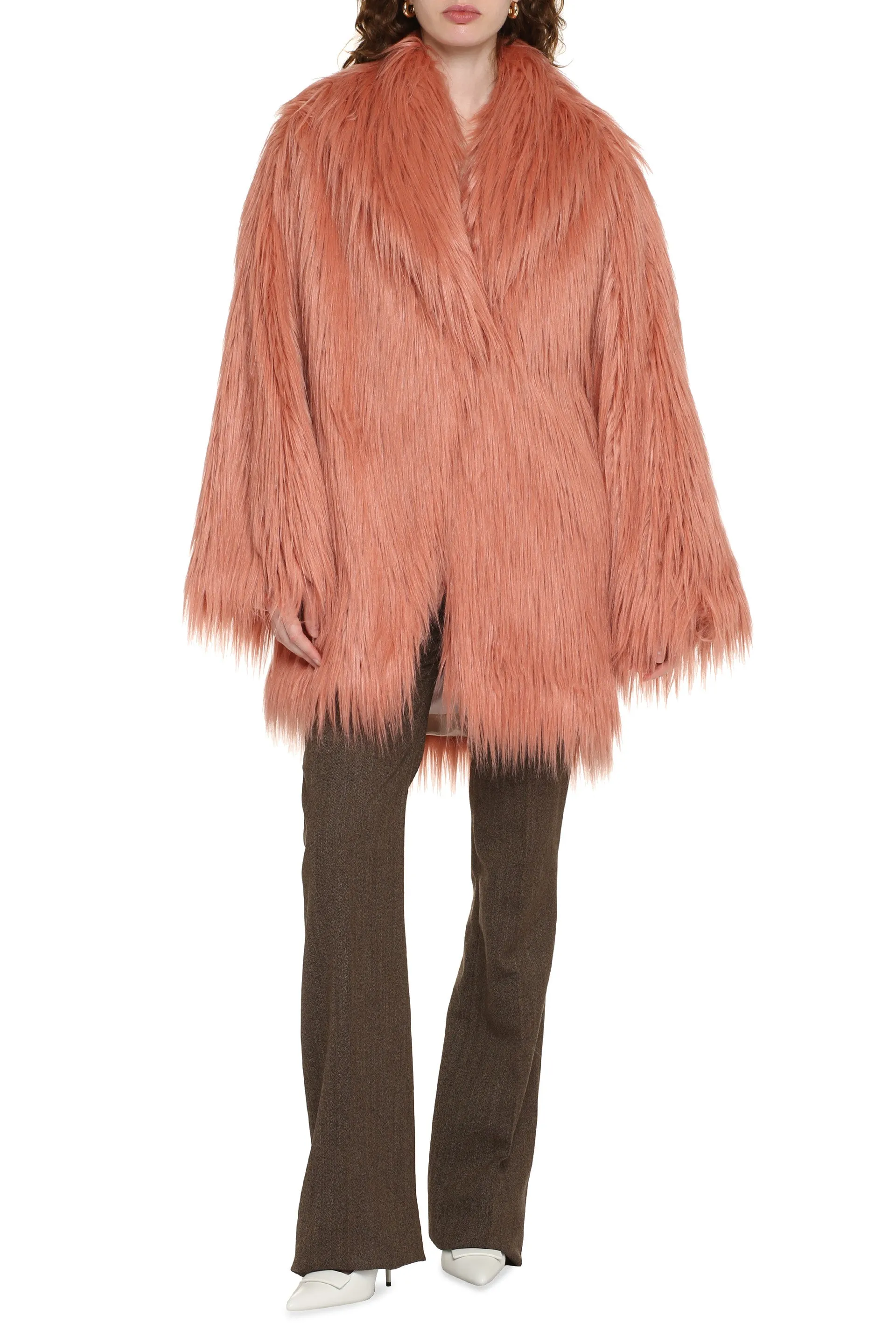 Faux fur coat
