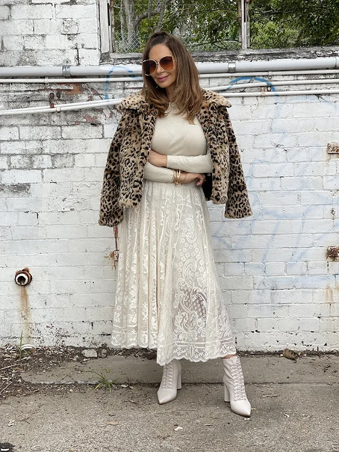 Fluffy Leopard Jacket