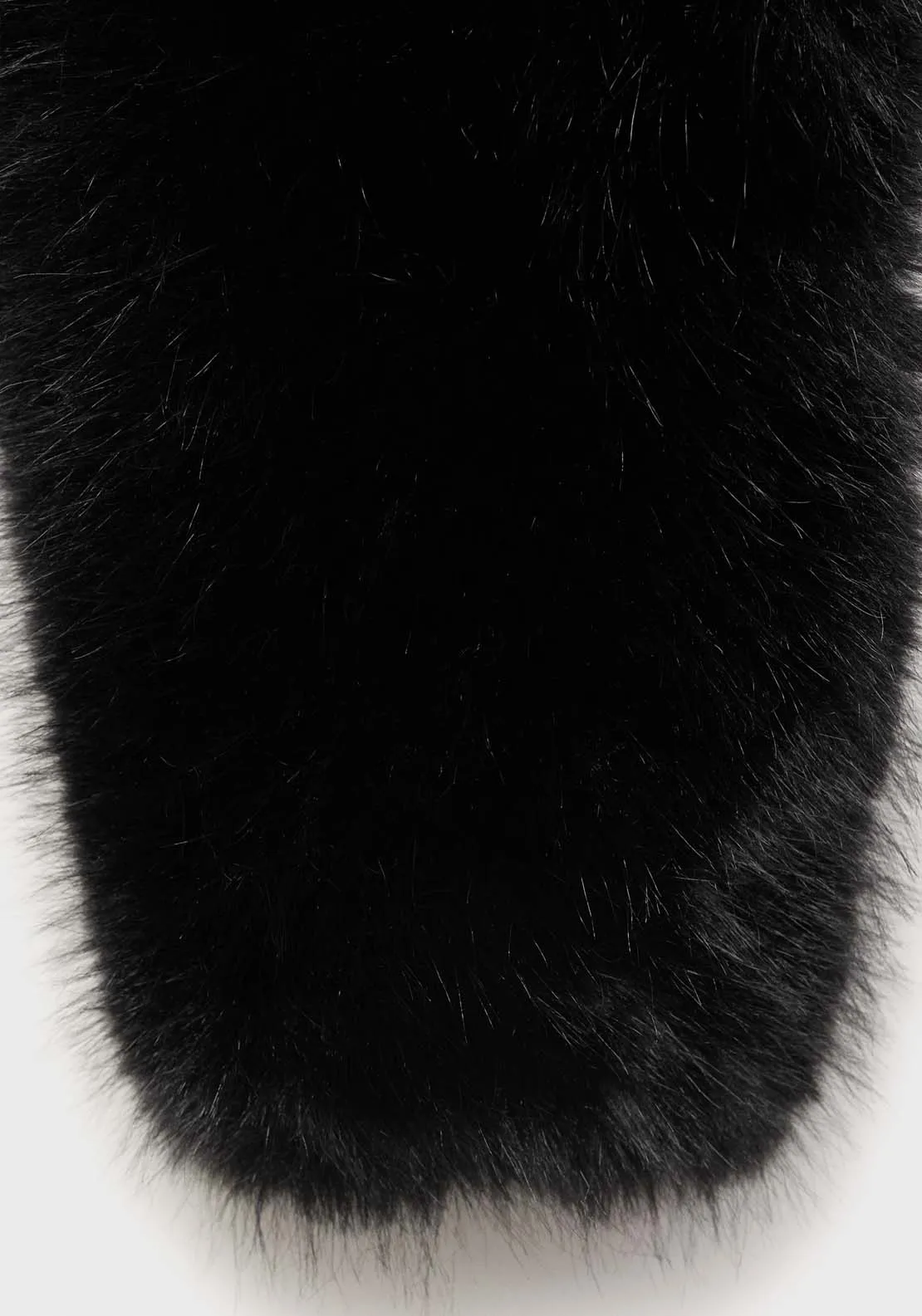 Fur effect jacket - Black