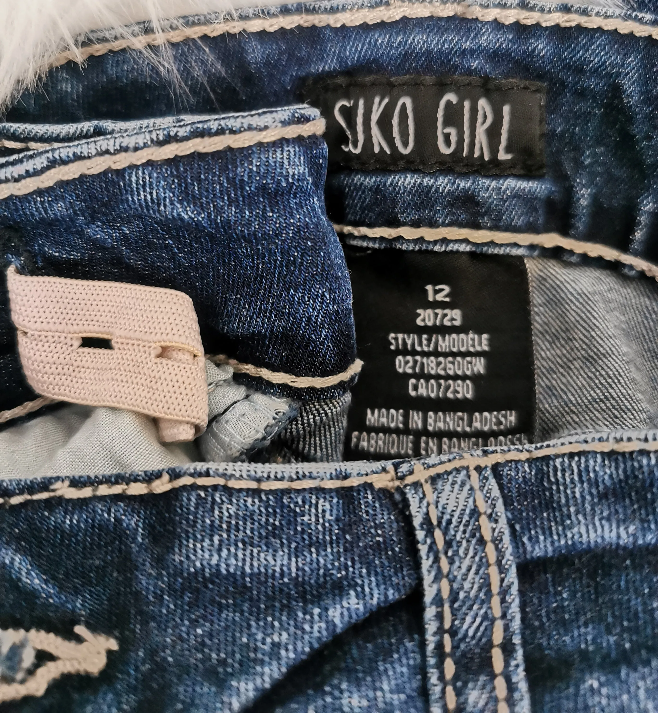 GIRL SIZE 12 YEARS - SUKO GIRL, Skinny Jeans, Floral Embroidered Boho Style VGUC B8