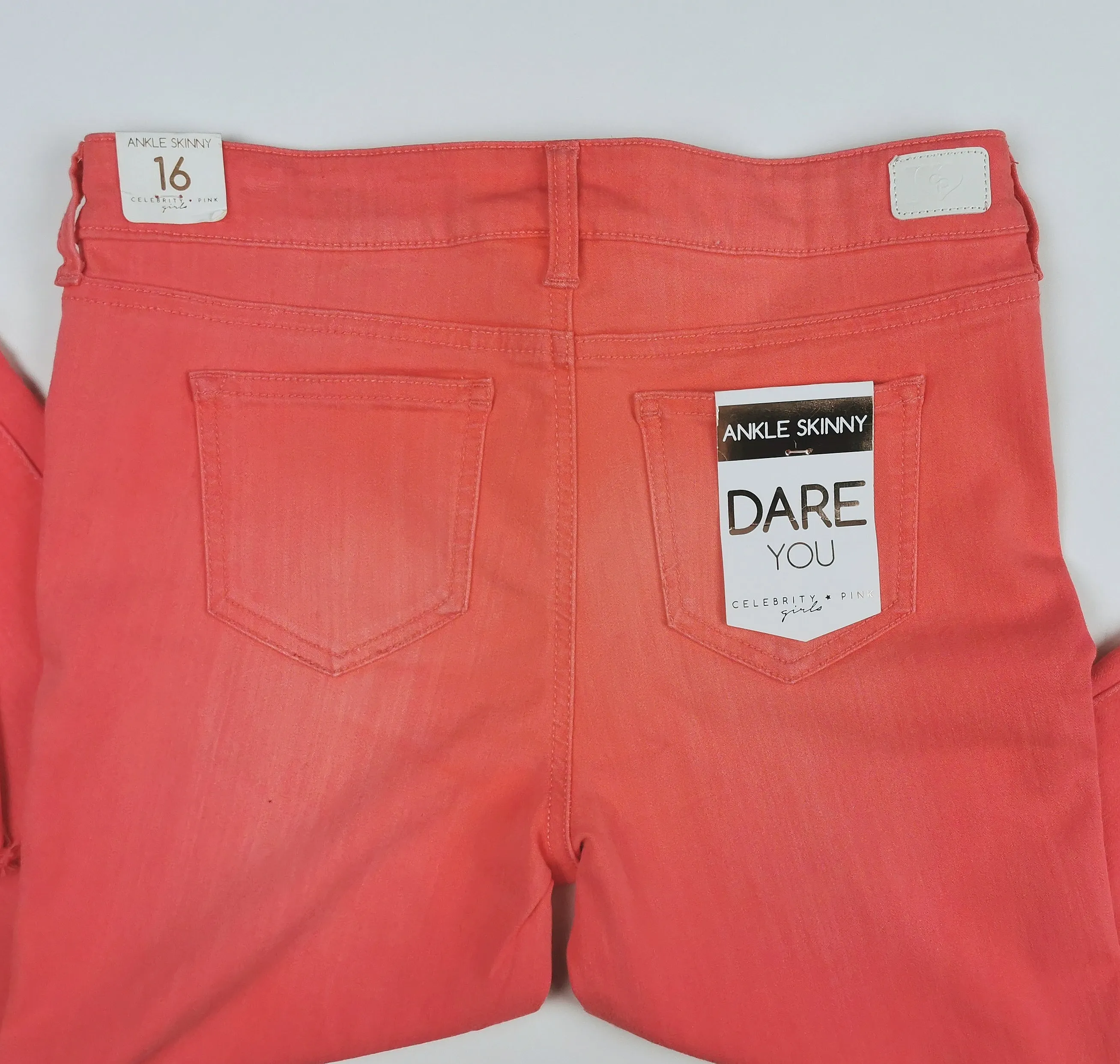 GIRL SIZE 16 YEARS - CELEBRITY PINK, Super Soft, Stretch Skinny Jeans NWT B42