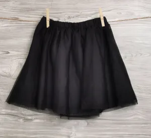 GIRL SIZE MEDIUM (7/8 YEARS) - CHILDREN'S PLACE, Black Tulle Skirt EUC B8