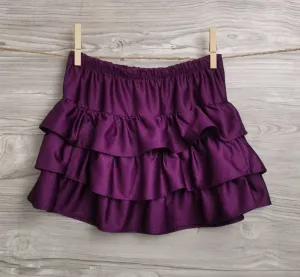 GIRL SIZE MEDIUM (7/8 YEARS) - Stretchy Ruffled Skirt EUC B8